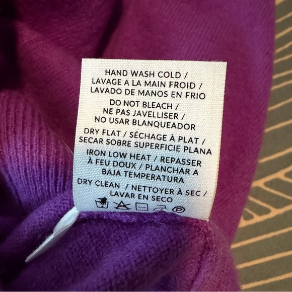 Purple Cashmere Sweater - Picture 7 of 8